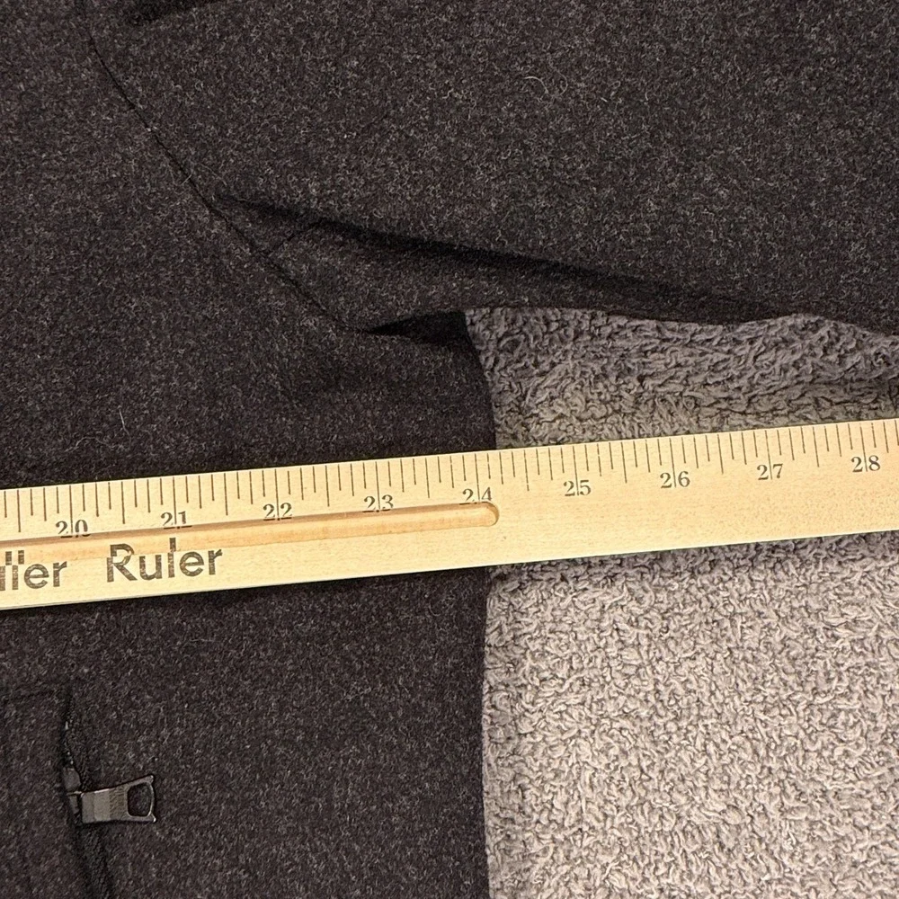 Banana Republic‎ Jacket Mens Extra Large Charcoal Wool Cashmere Blend Zip Lined